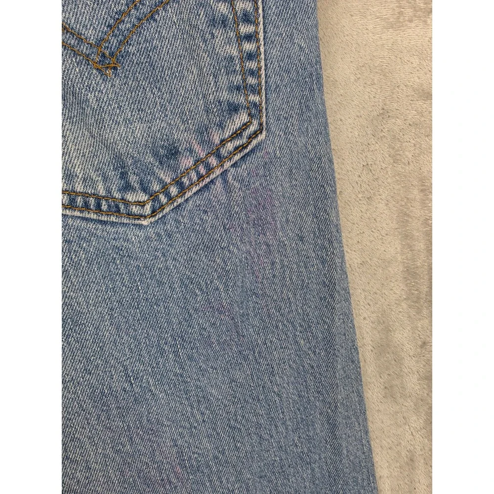 Vintage Levi's 505 Regular Straight Jeans Men 36x34 Fit 34x34 Blue Denim USA 90s